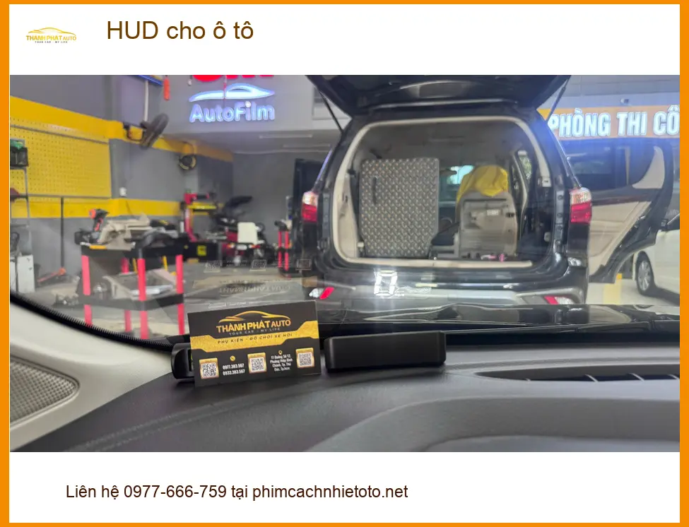 Anh Kiên lắp HUD cho ô tô Hyundai Santa Fe tại Quận 7 để dễ quan sát chỉ số lái ảnh thực tế 2