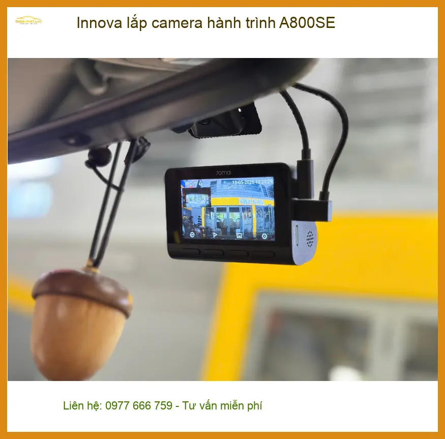 Anh Tấn Lắp Camera Hành Trình A800SE Innova Tại Quận Phú Nhuận ảnh thực tế 2