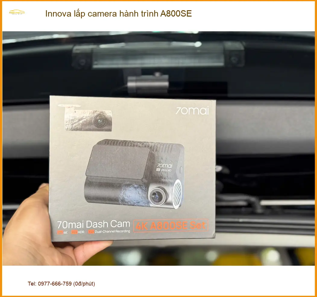 Anh Tấn Lắp Camera Hành Trình A800SE Innova Tại Quận Phú Nhuận ảnh thực tế 4