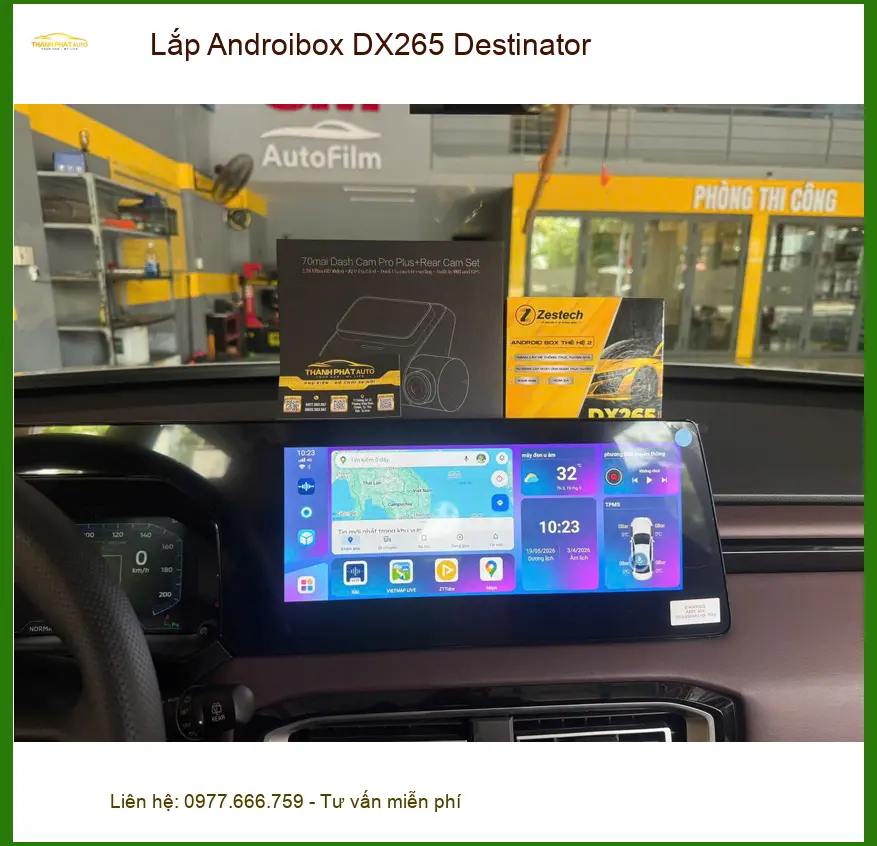 Chị Thảo Mazda CX5 Lắp Androibox DX265 Destinator tại Nhà Bè