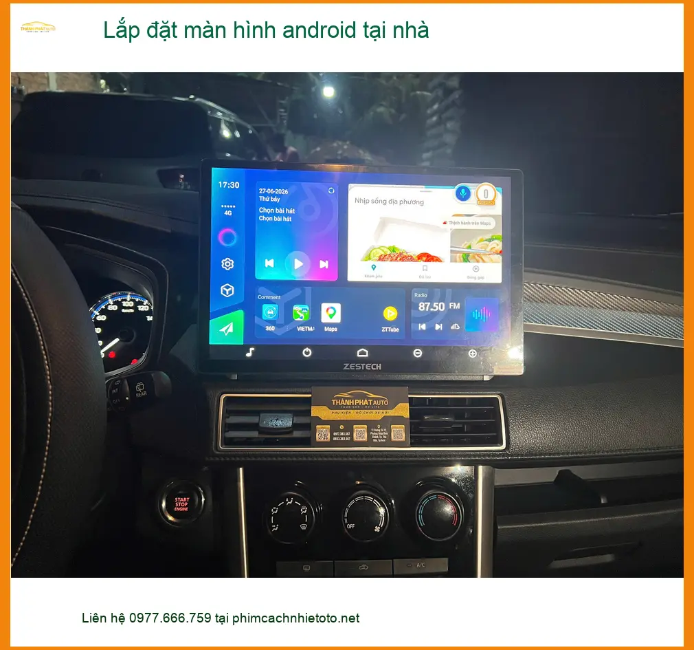 Anh Nhật lắp màn hình android cho Honda CR-V tại nhà Quận 1 để giải trí và dẫn đường. ảnh thực tế 2