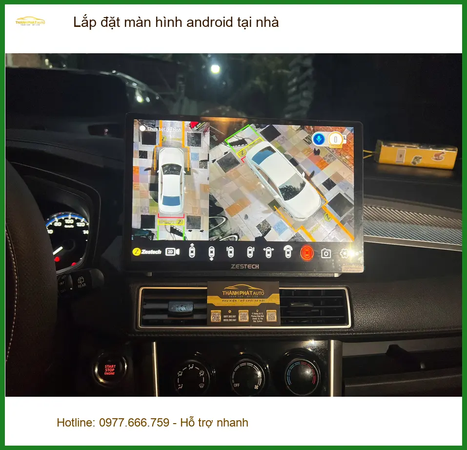 Chị Hằng lắp đặt màn hình Android cho Honda CRV tại nhà Quận Tân Phú uy tín ảnh thực tế 3