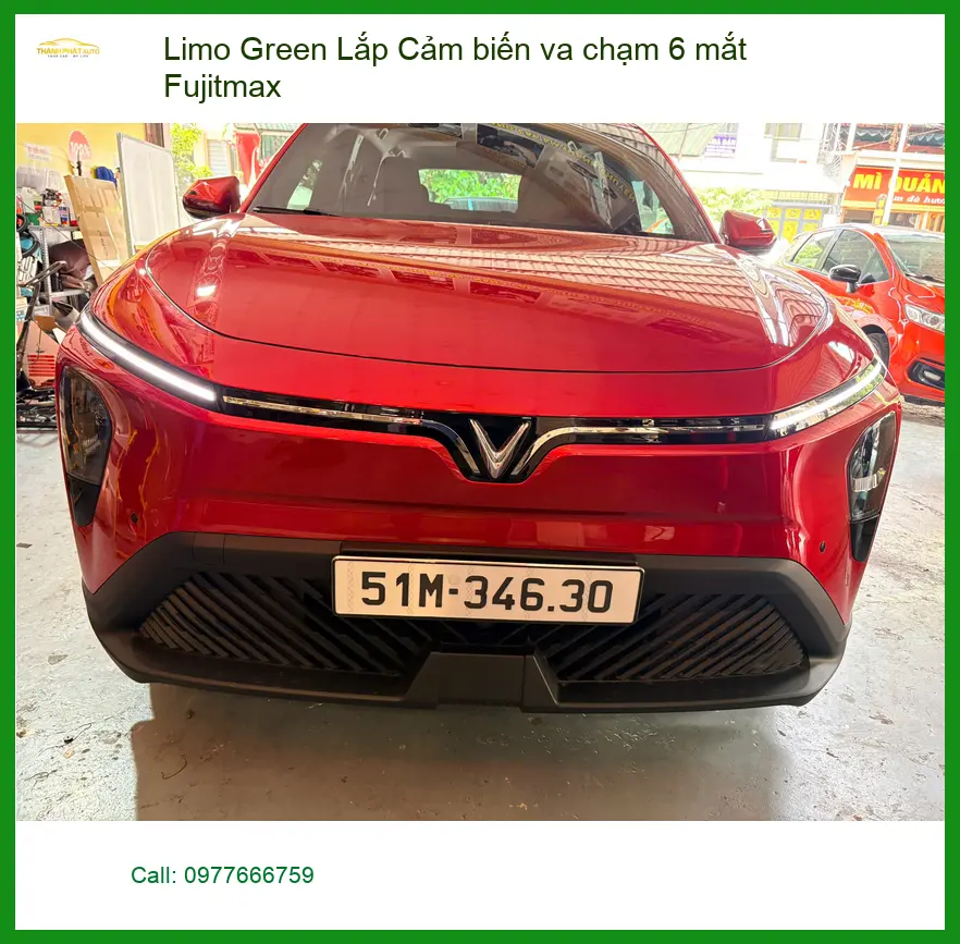 Chị Diệp lắp cảm biến 6 mắt Fujitmax cho Limo Green tại Quận Bình Tân
