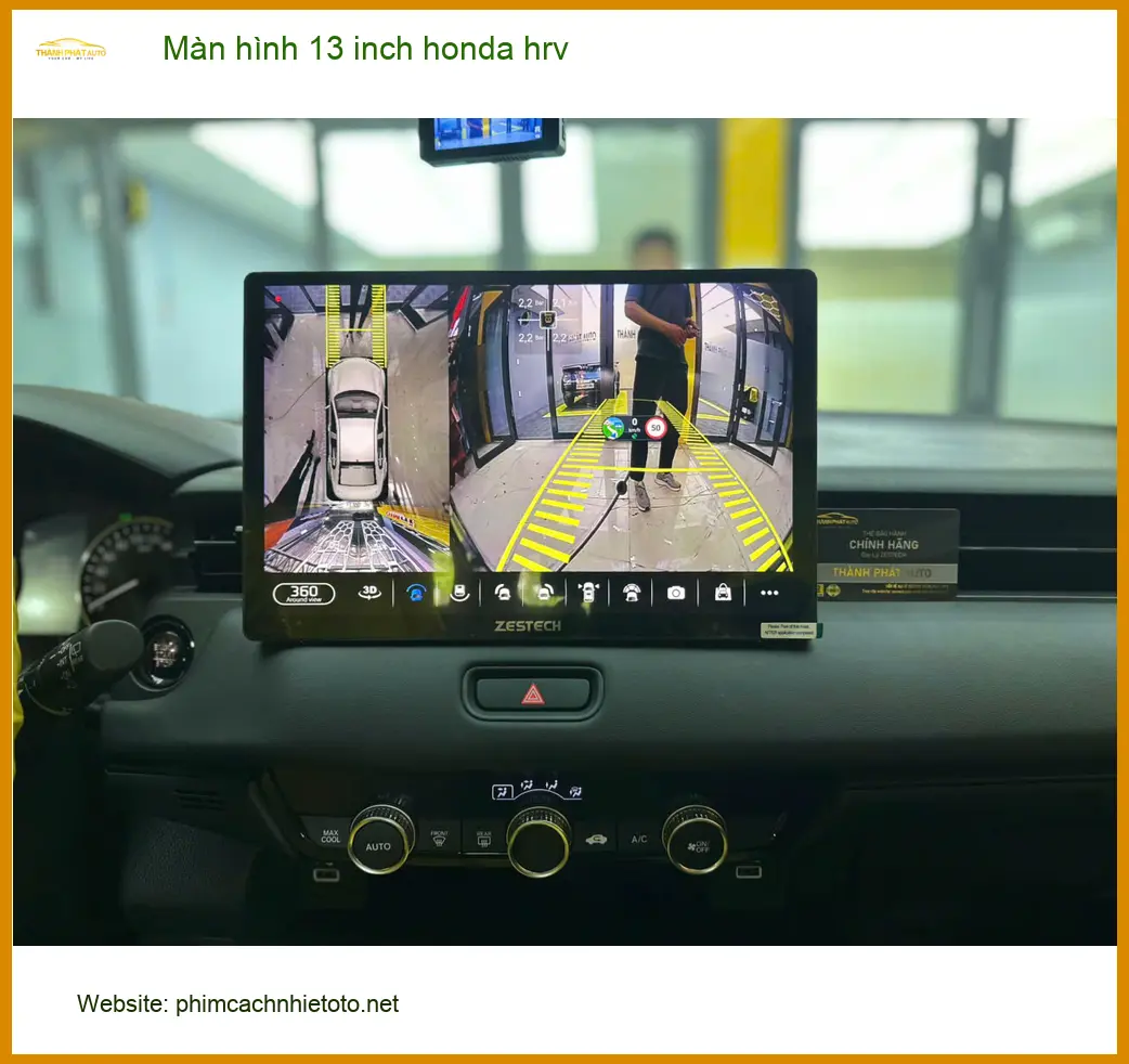 Anh Minh lắp màn hình 13 inch Honda HR-V tại Cần Giờ để lái xe an toàn hơn