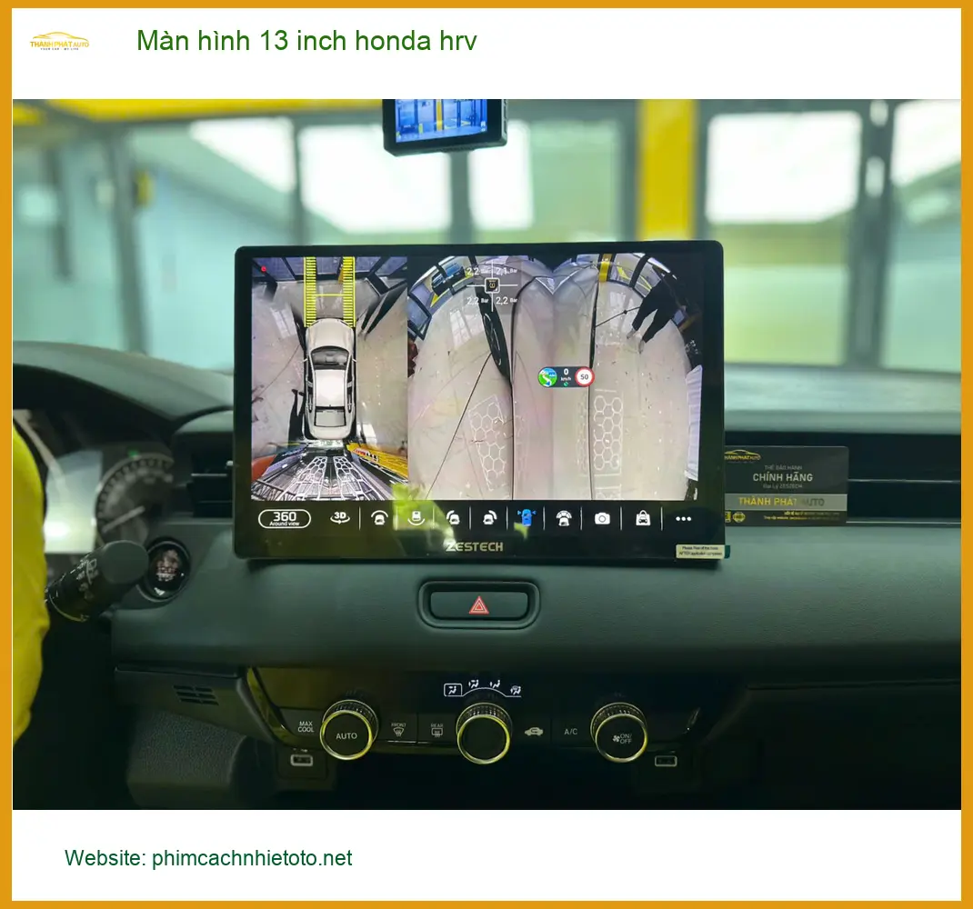 Anh Minh lắp màn hình 13 inch Honda HR-V tại Cần Giờ để lái xe an toàn hơn ảnh thực tế 2