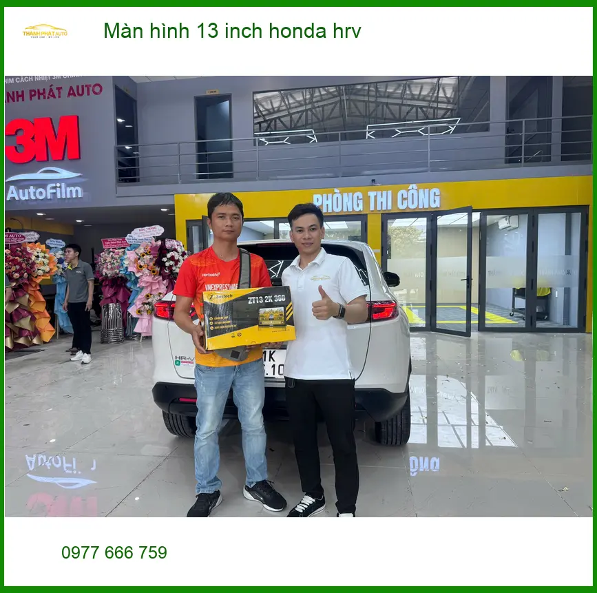 Anh Minh lắp màn hình 13 inch Honda HR-V tại Cần Giờ để lái xe an toàn hơn ảnh thực tế 3