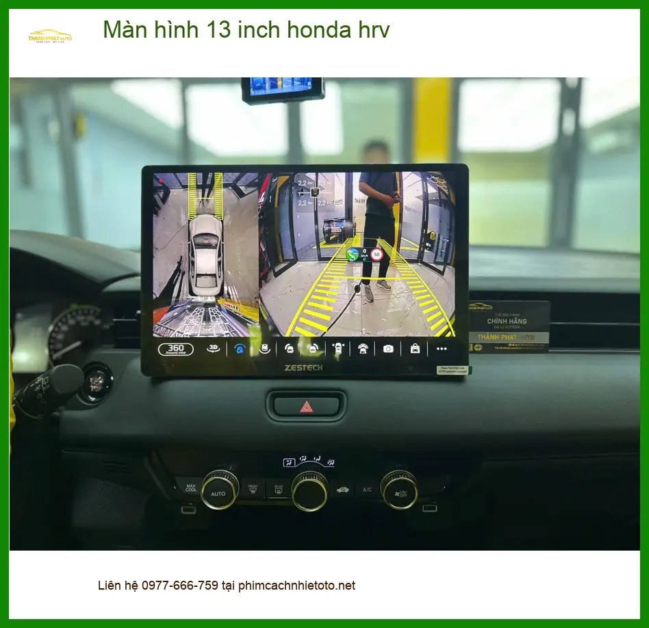Anh Tuấn lắp màn hình 13 inch Honda HR-V tại Quận 5 để nâng tầm trải nghiệm giải trí