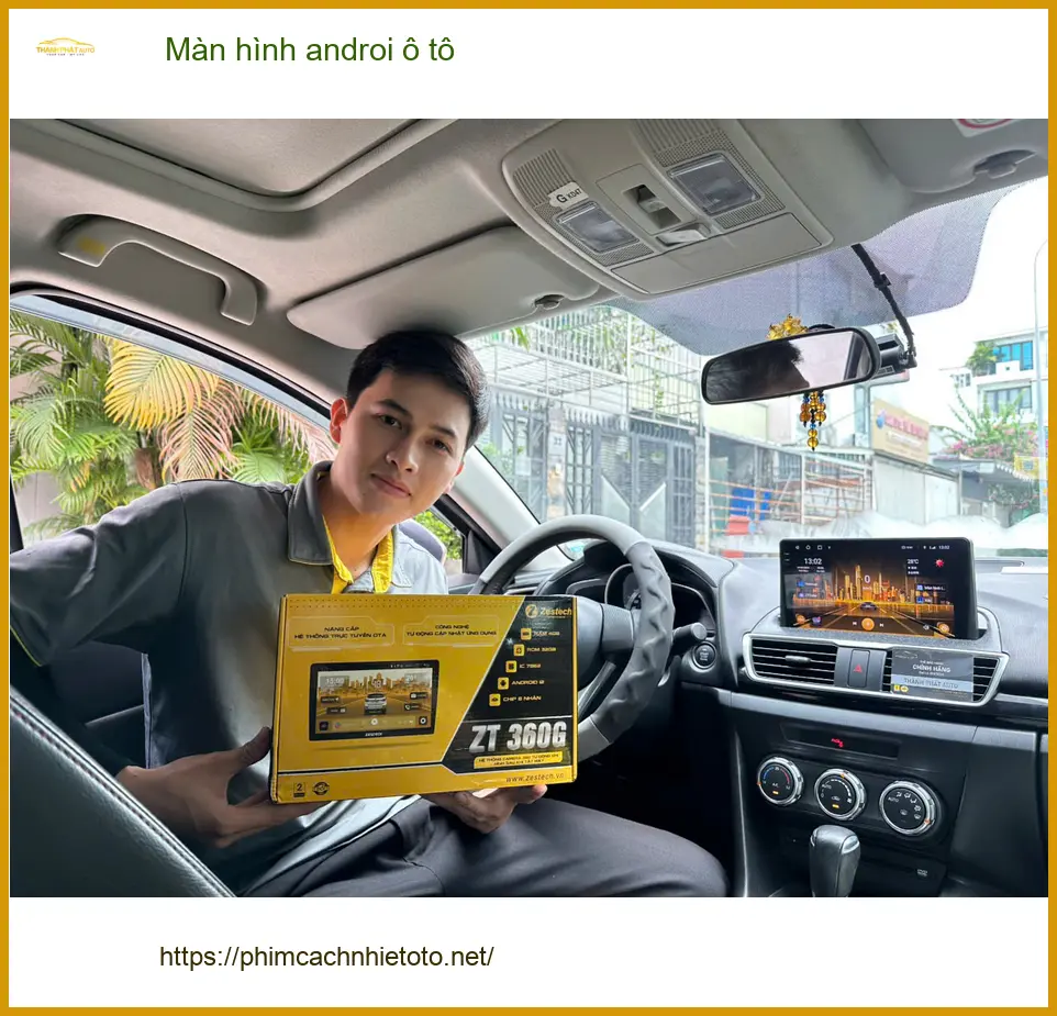 Chú Bình nâng cấp màn hình Android ô tô cho Toyota Vios tại Quận Bình Thạnh để tiện xem giải trí. ảnh thực tế 4