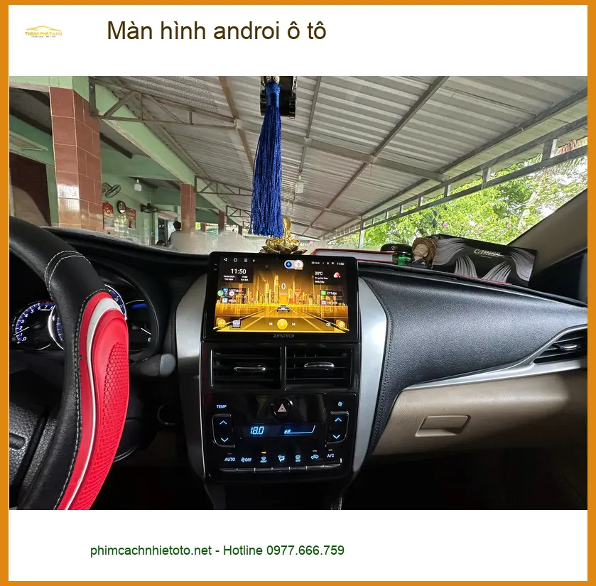 Anh Tùng lắp màn hình androi ô tô cho Hyundai Accent ở Quận 2. ảnh thực tế 2