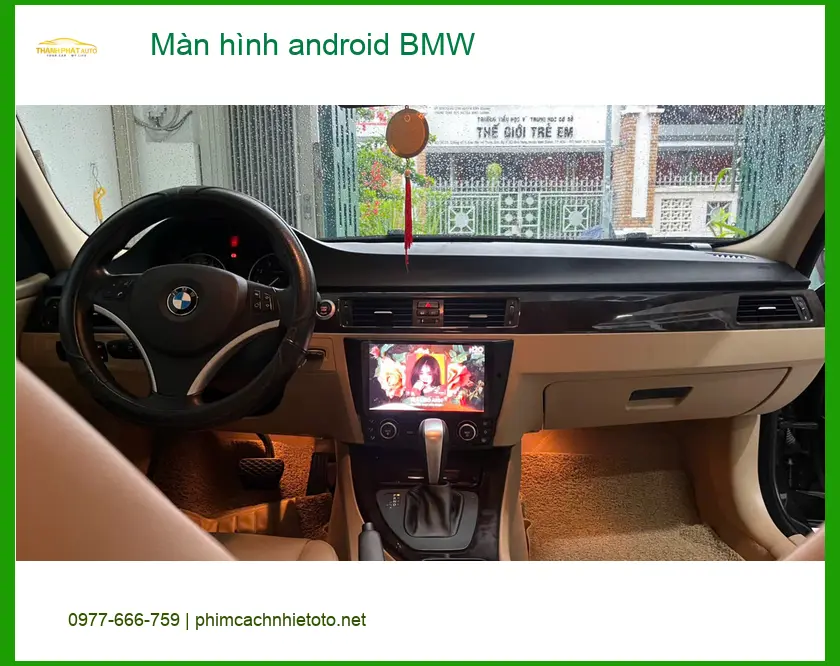 Anh Quang nâng cấp màn hình android BMW X5 tại Quận 7 vì màn hình zin chậm ảnh thực tế 3