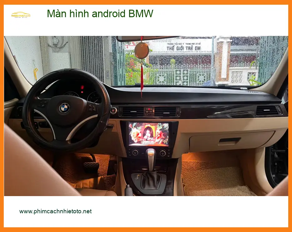 Anh Quang nâng cấp màn hình android BMW X5 tại Quận 7 vì màn hình zin chậm ảnh thực tế 4