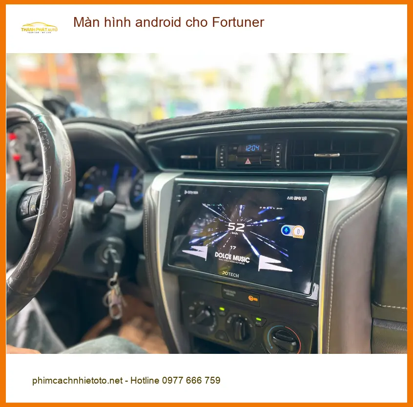 Anh Khải nâng cấp màn hình Android Fortuner ở Hóc Môn, cải thiện giải trí ảnh thực tế 4