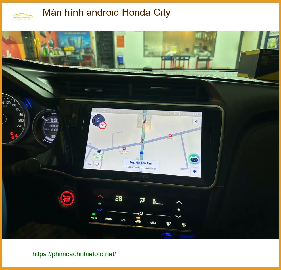 Anh Minh nâng cấp màn hình Android Honda City tại Quận 2 để có nhiều tiện ích