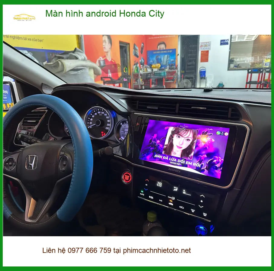 Anh Minh nâng cấp màn hình Android Honda City tại Quận 2 để có nhiều tiện ích ảnh thực tế 2