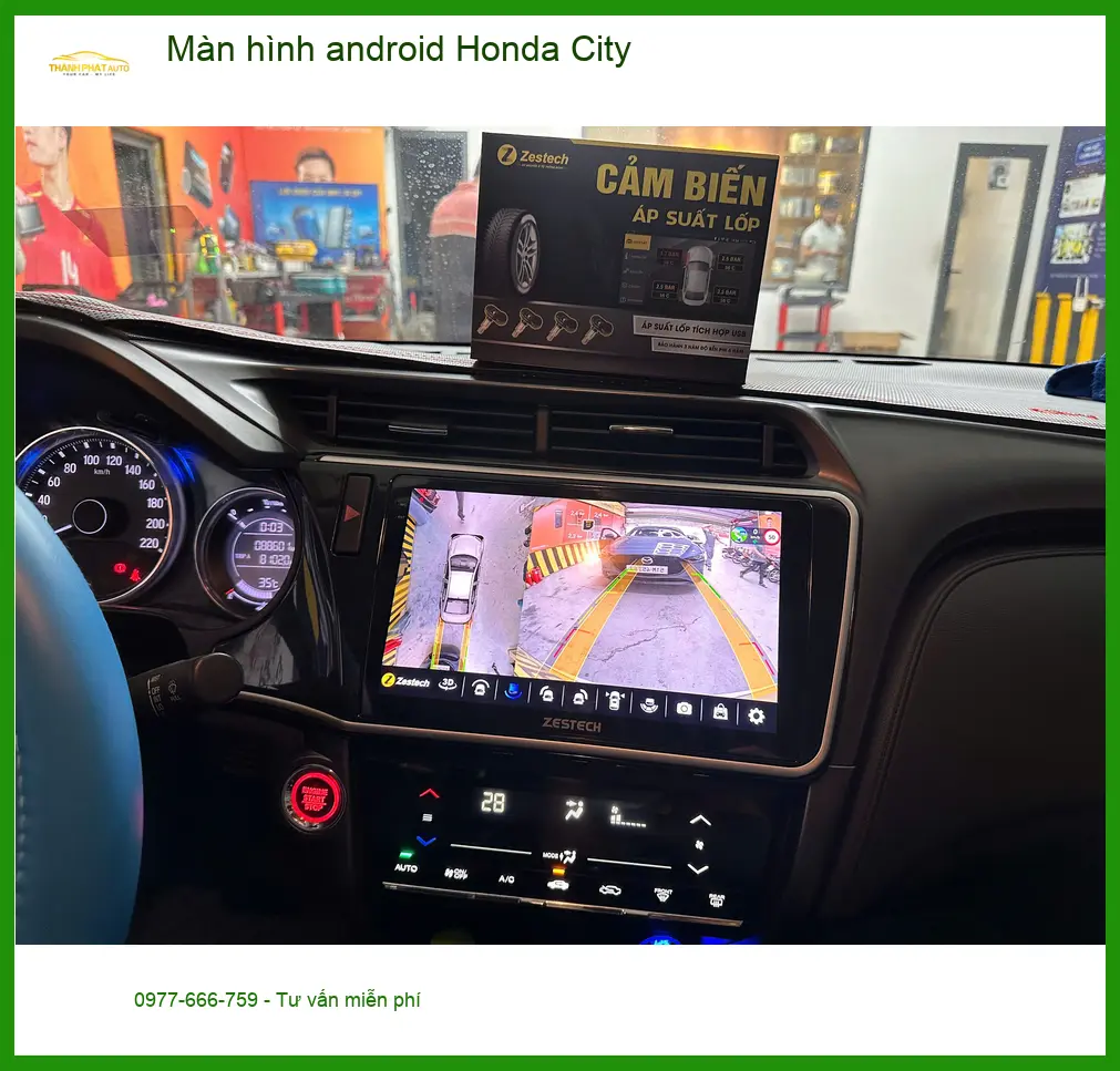 Anh Minh nâng cấp màn hình Android Honda City tại Quận 2 để có nhiều tiện ích ảnh thực tế 4