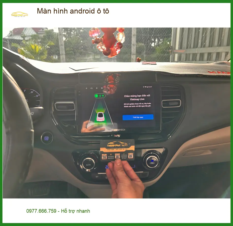 Anh Kiên lắp màn hình Android ô tô cho Mitsubishi Xpander tại Thủ Đức để giải trí ảnh thực tế 2