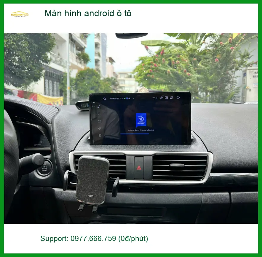 Anh Vĩnh lắp màn hình android ô tô cho Mazda CX-5 ở Nhà Bè