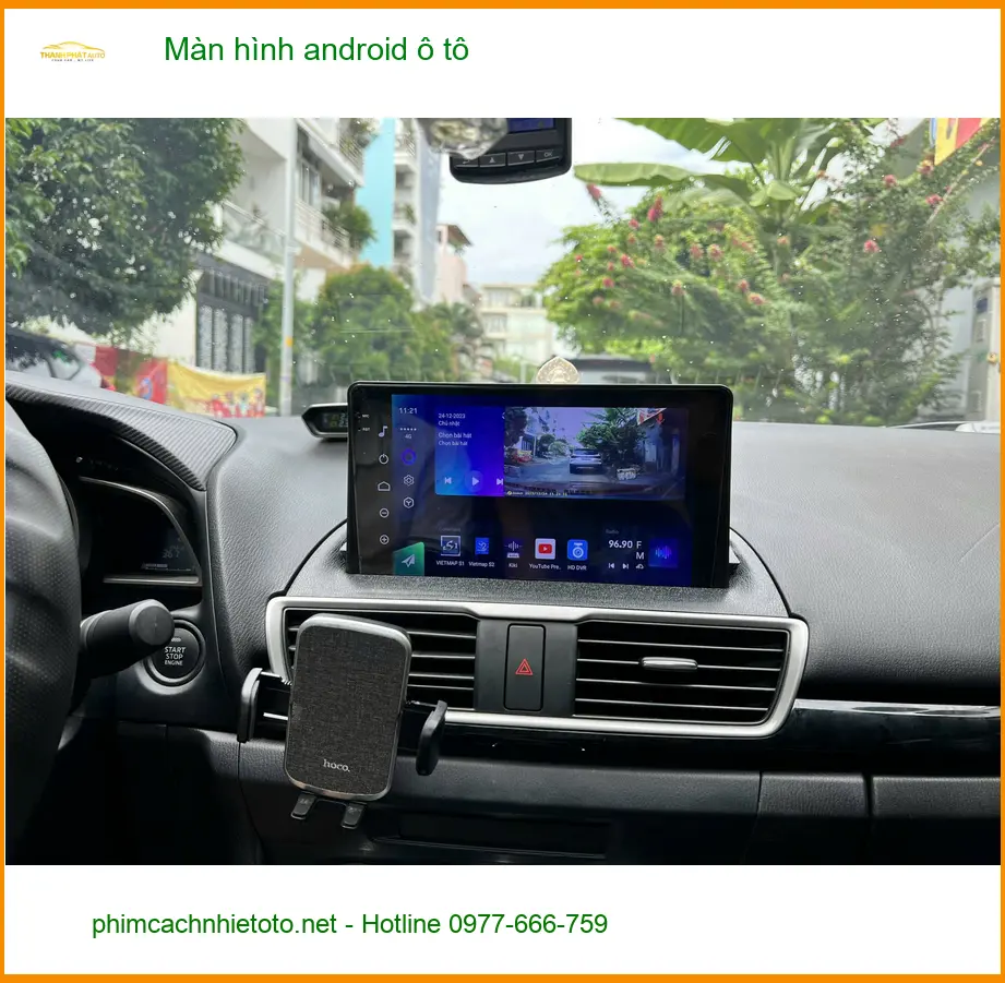 Anh Vĩnh lắp màn hình android ô tô cho Mazda CX-5 ở Nhà Bè ảnh thực tế 3