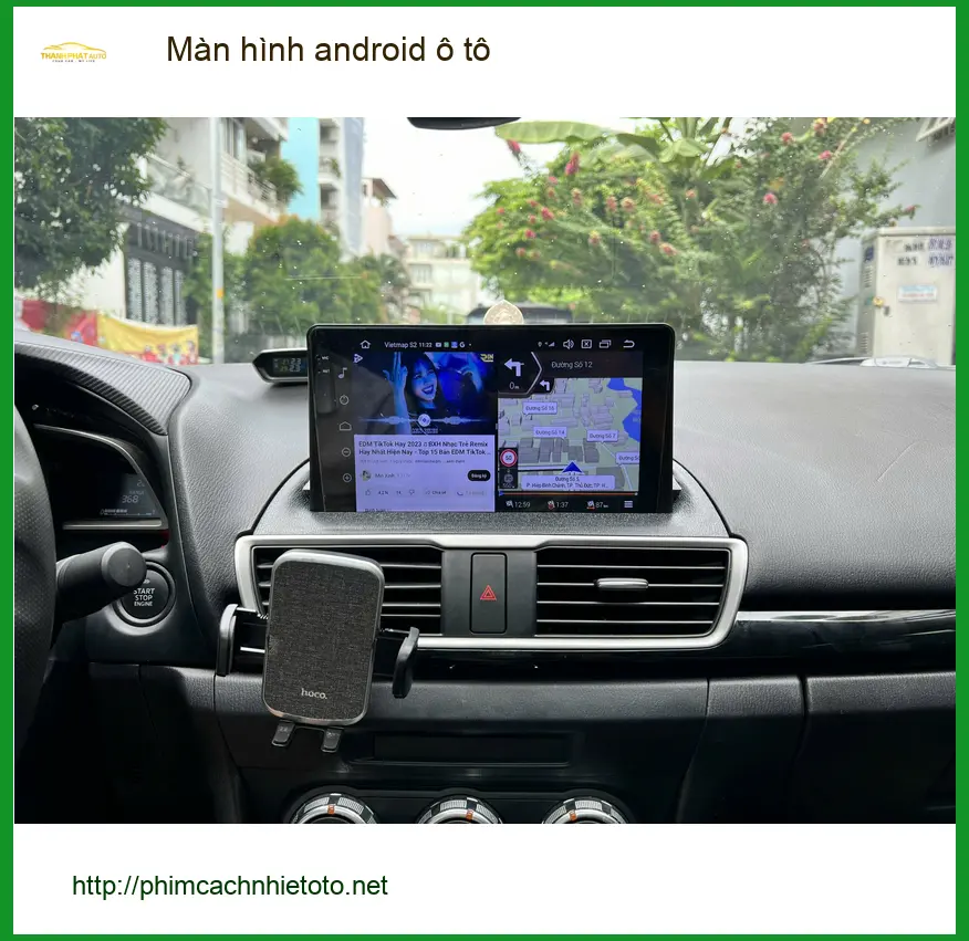 Anh Vĩnh lắp màn hình android ô tô cho Mazda CX-5 ở Nhà Bè ảnh thực tế 4