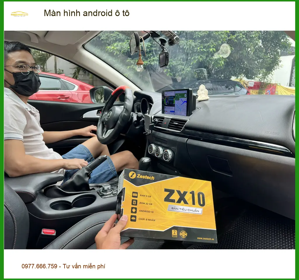 Anh Vĩnh lắp màn hình android ô tô cho Mazda CX-5 ở Nhà Bè ảnh thực tế 5