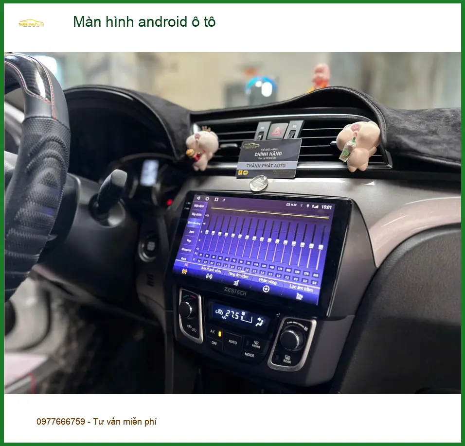 Chú Cường lắp màn hình android ô tô Honda CRV tại Quận 8 vì màn zin thiếu chức năng