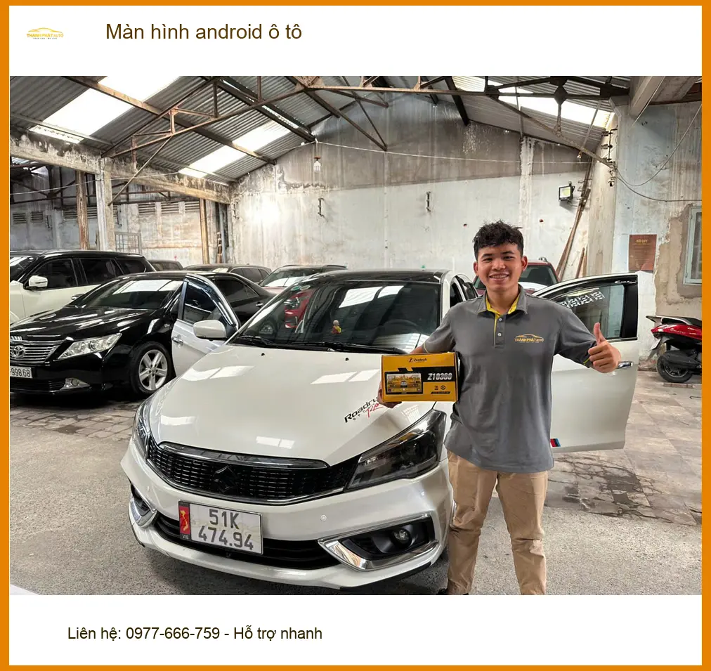 Chú Cường lắp màn hình android ô tô Honda CRV tại Quận 8 vì màn zin thiếu chức năng ảnh thực tế 2