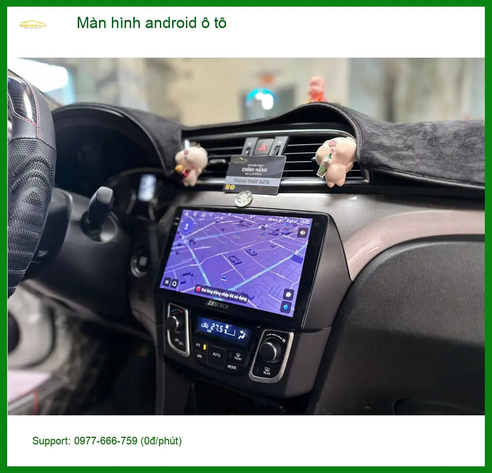 Chú Cường lắp màn hình android ô tô Honda CRV tại Quận 8 vì màn zin thiếu chức năng ảnh thực tế 4