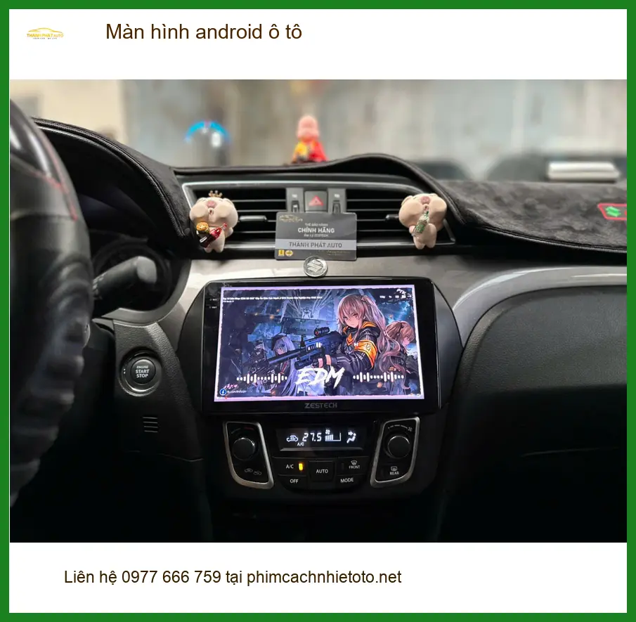Chú Cường lắp màn hình android ô tô Honda CRV tại Quận 8 vì màn zin thiếu chức năng ảnh thực tế 5