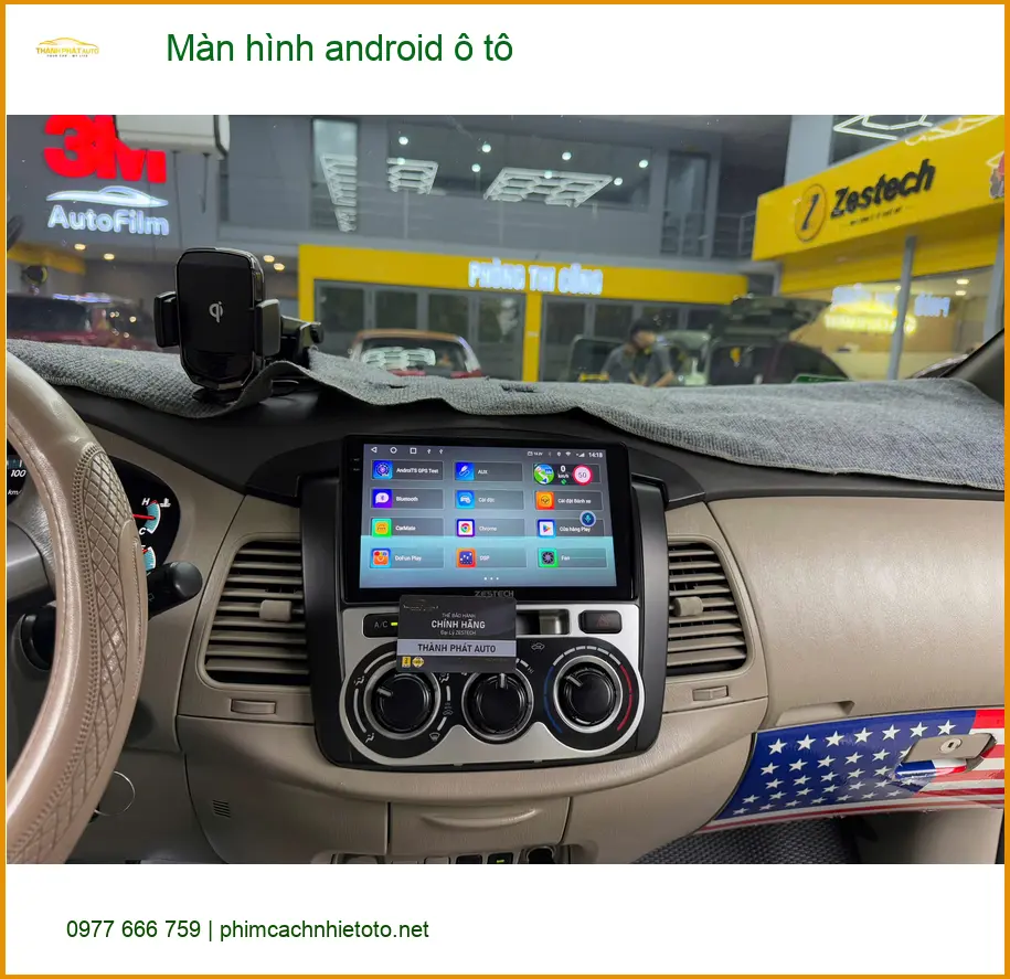 Anh Long lắp màn hình Android ô tô cho Hyundai Accent tại Quận Gò Vấp