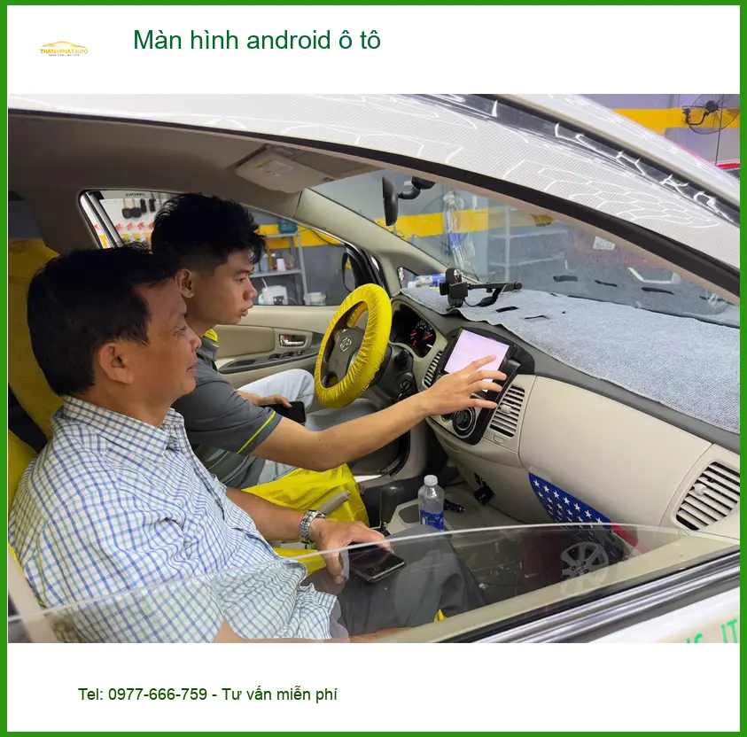 Chị Kim Anh nâng cấp màn hình Android ô tô cho Toyota Vios tại Bình Chánh để giải trí tiện lợi ảnh thực tế 4