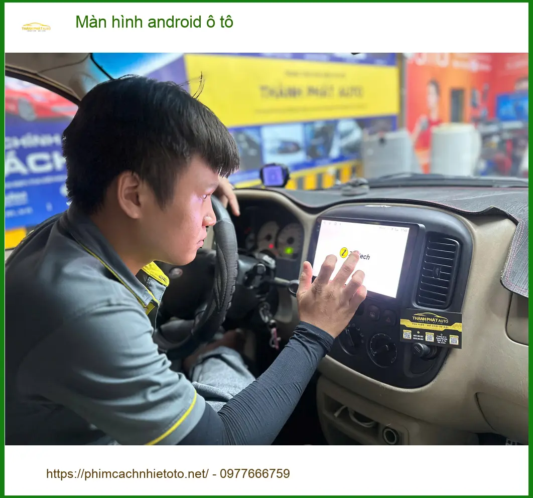 Anh Khải nâng cấp màn hình Android ô tô cho Hyundai Accent tại Thủ Đức