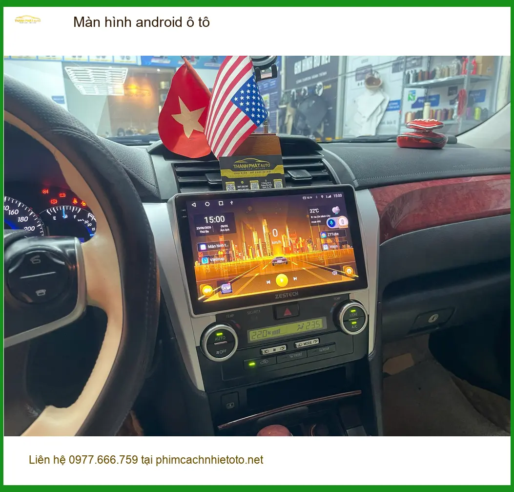 Anh Khang lắp màn hình android ô tô Honda CR-V tại Quận 9 tiện ích hơn
