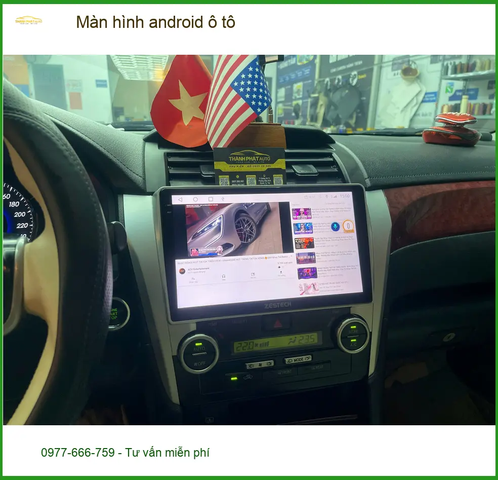 Anh Khang lắp màn hình android ô tô Honda CR-V tại Quận 9 tiện ích hơn ảnh thực tế 2