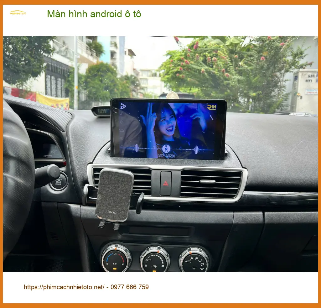 Chú Kiên lắp Màn hình Android ô tô cho Hyundai Accent tại Quận 12 để tiện định vị đường. ảnh thực tế 3