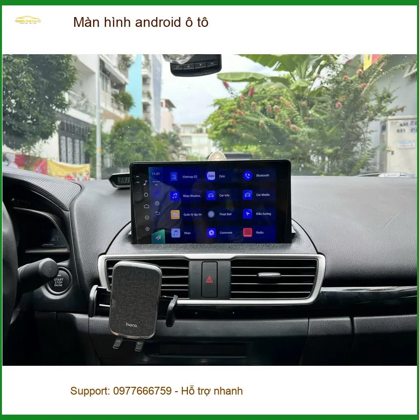 Chú Kiên lắp Màn hình Android ô tô cho Hyundai Accent tại Quận 12 để tiện định vị đường. ảnh thực tế 4