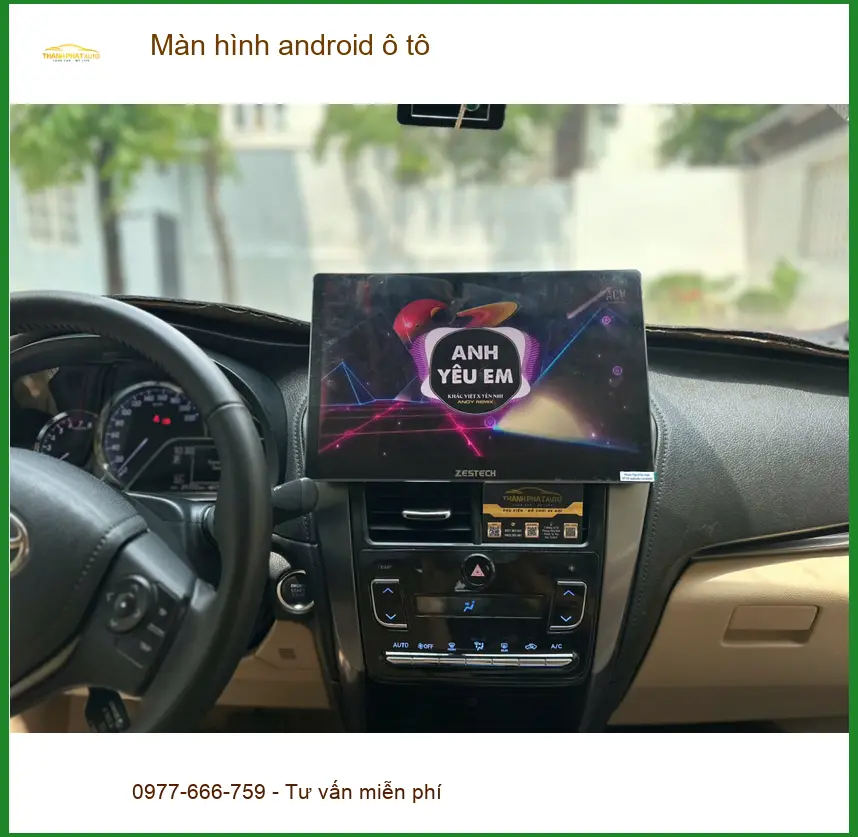 Cô Lệ lắp màn hình Android ô tô cho Kia Sorento tại Quận 5 tiện dẫn đường, giải trí