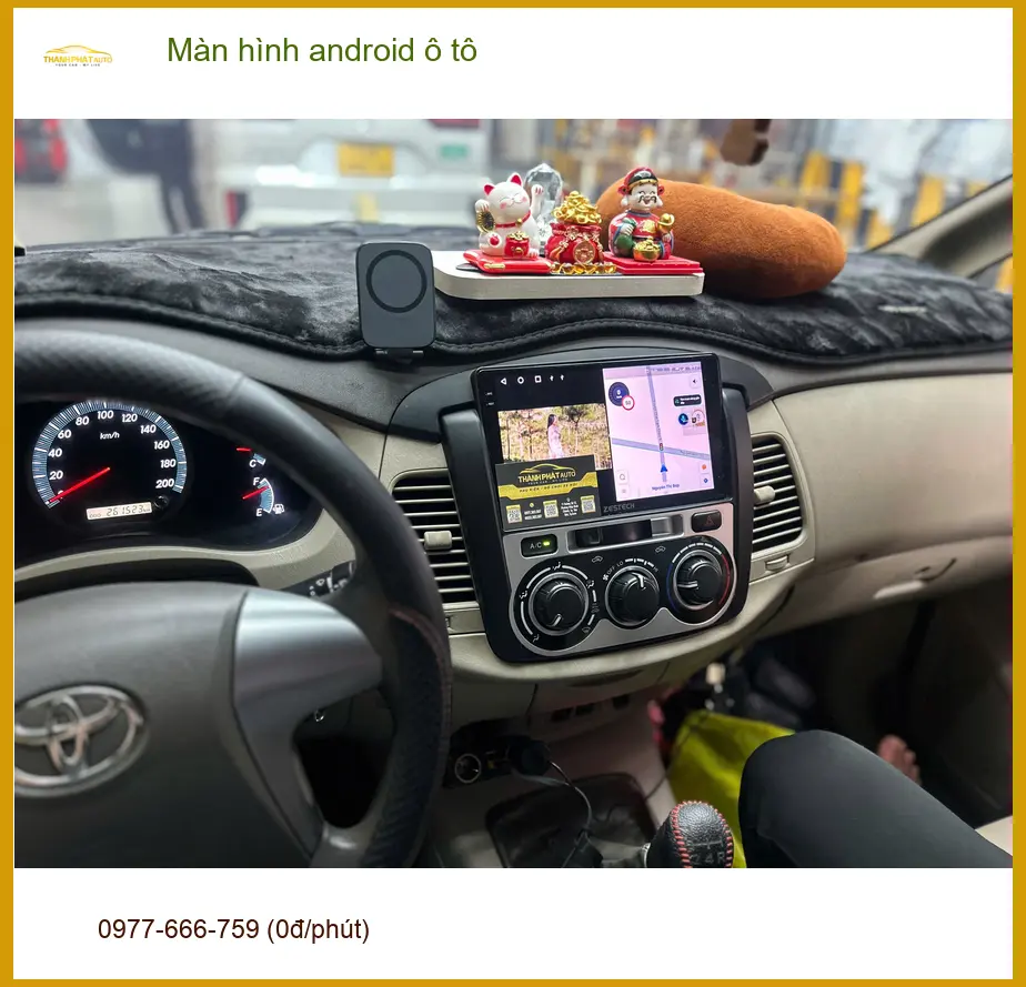 Anh Kiên lắp màn hình android ô tô cho Hyundai Santa Fe tại Quận 2 để nâng tầm trải nghiệm lái xe ảnh thực tế 3