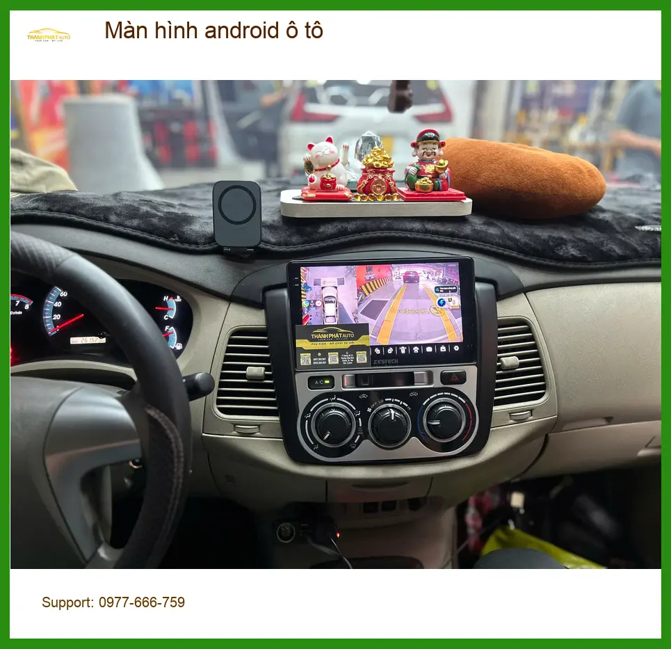 Anh Kiên lắp màn hình android ô tô cho Hyundai Santa Fe tại Quận 2 để nâng tầm trải nghiệm lái xe ảnh thực tế 4