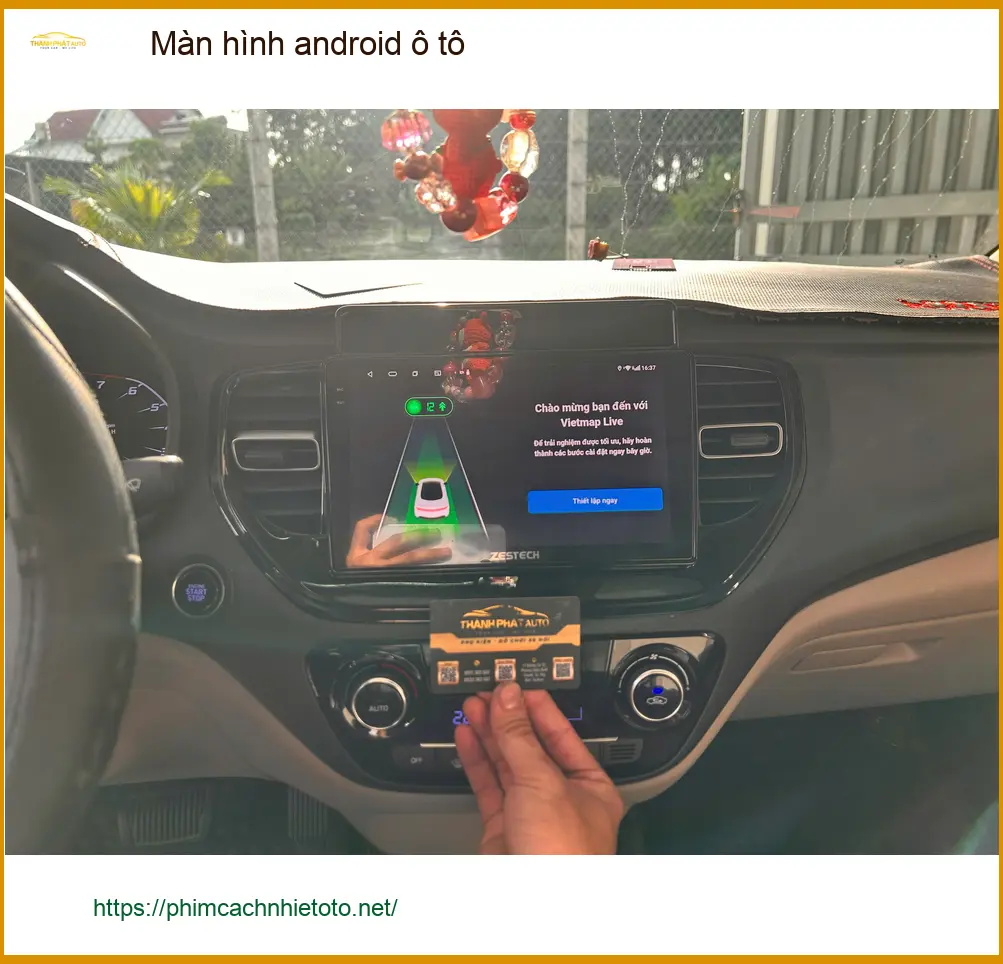 Anh Tấn nâng cấp màn hình android ô tô cho Hyundai Accent tại Quận Bình Thạnh ảnh thực tế 2