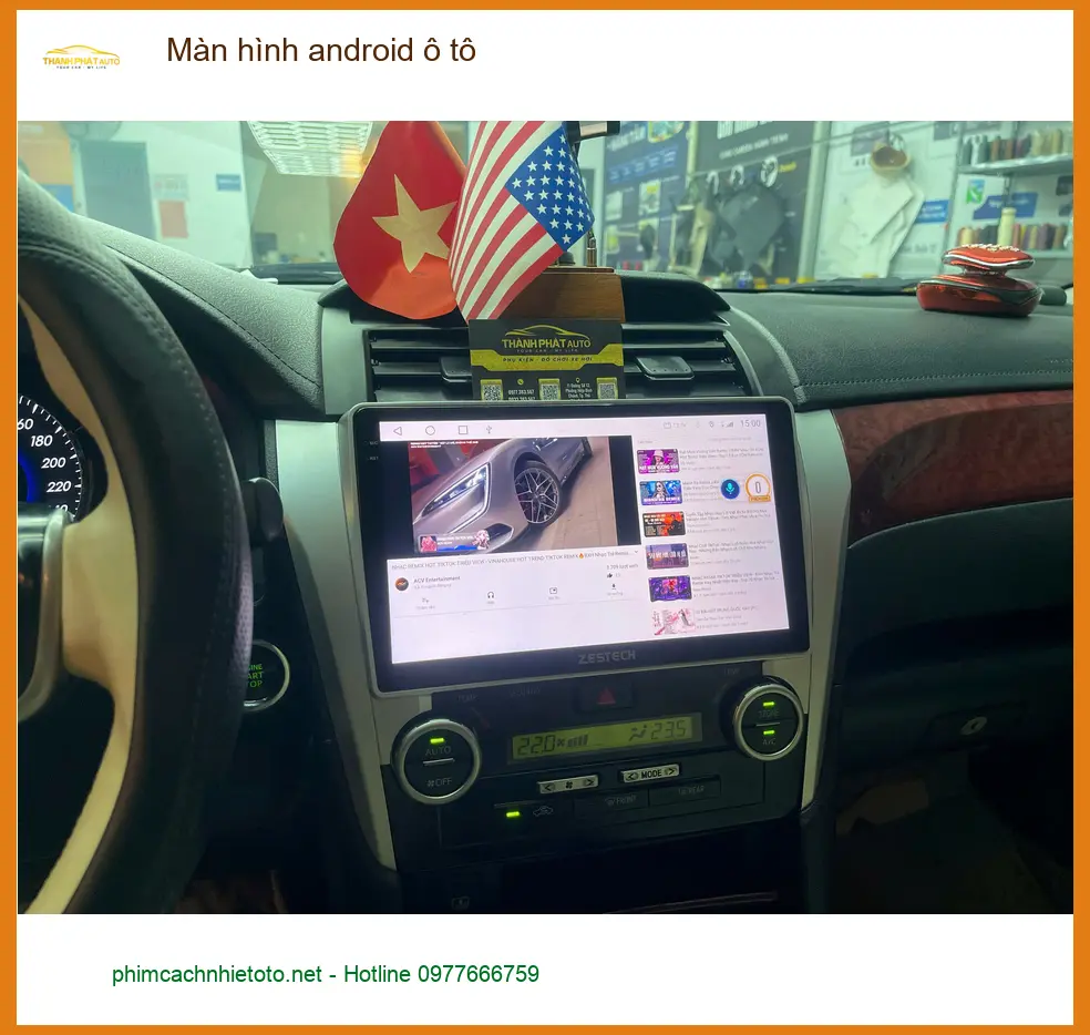 Anh Hoàng Nam nâng cấp màn hình Android ô tô Kia Carnival tại Thủ Đức