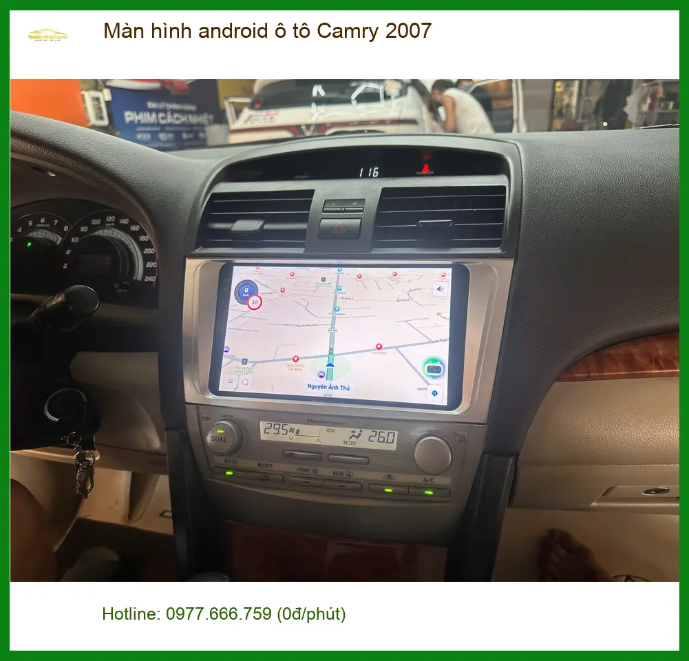Anh Dũng nâng cấp màn hình Android Camry 2007 chính hãng tại Thủ Đức