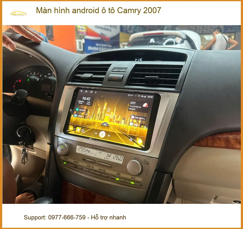 Anh Tùng lắp màn hình Android ô tô Camry 2007 Quận Bình Tân giá tốt ảnh thực tế 2