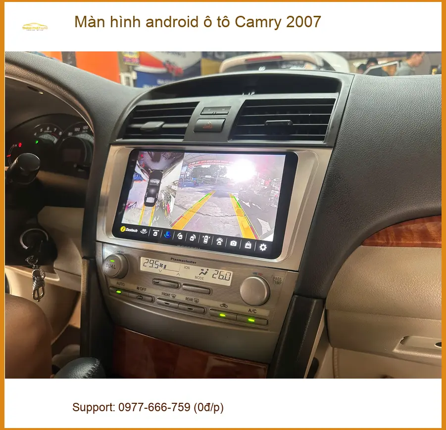Anh Khải lắp màn hình Android ô tô Camry 2007 chính hãng tại Quận 1 ảnh thực tế 3