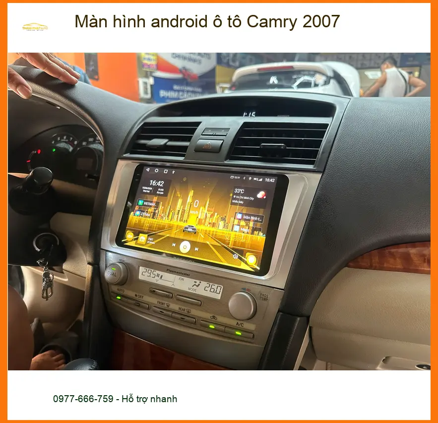 Anh Khải lắp màn hình Android ô tô Camry 2007 chính hãng tại Quận 1 ảnh thực tế 5