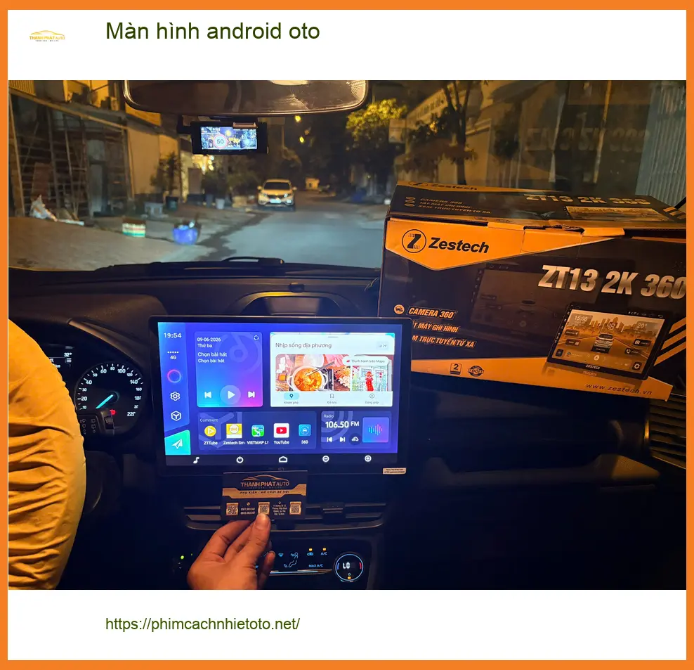 Anh Quân lắp màn hình Android ô tô Honda CRV tại Quận Tân Phú để xem YouTube ảnh thực tế 5