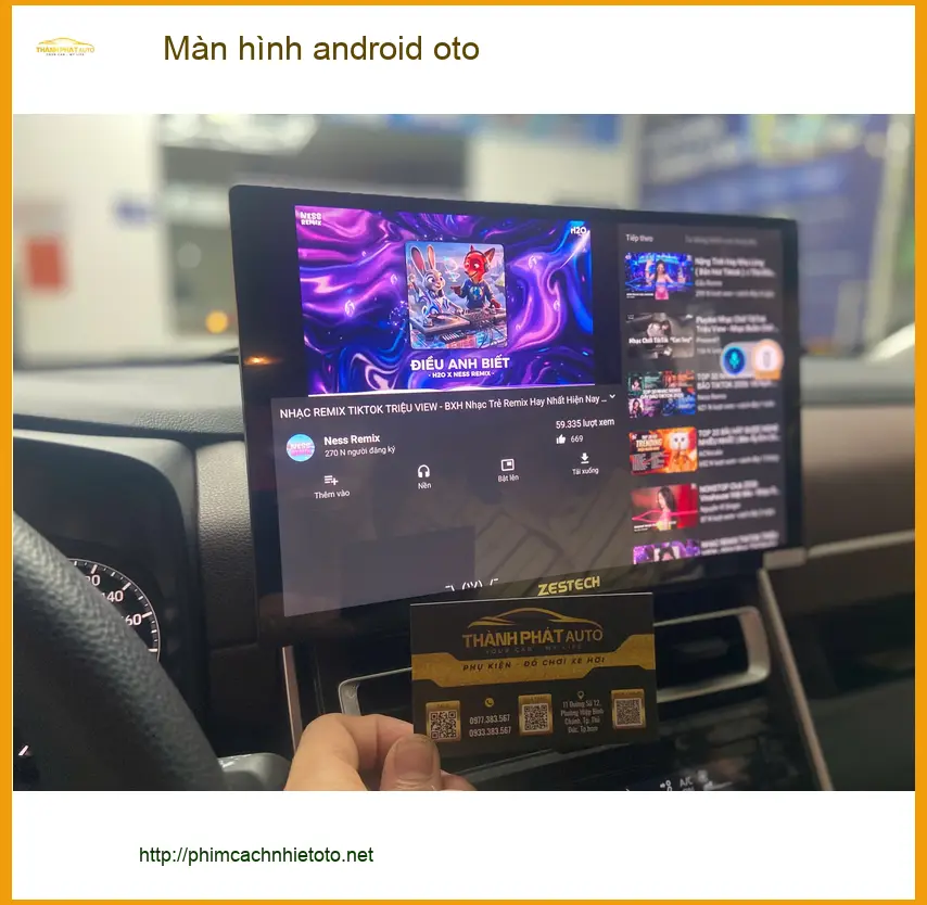 Anh Khải lắp màn hình Android cho Toyota Camry tại Quận 9 ảnh thực tế 2