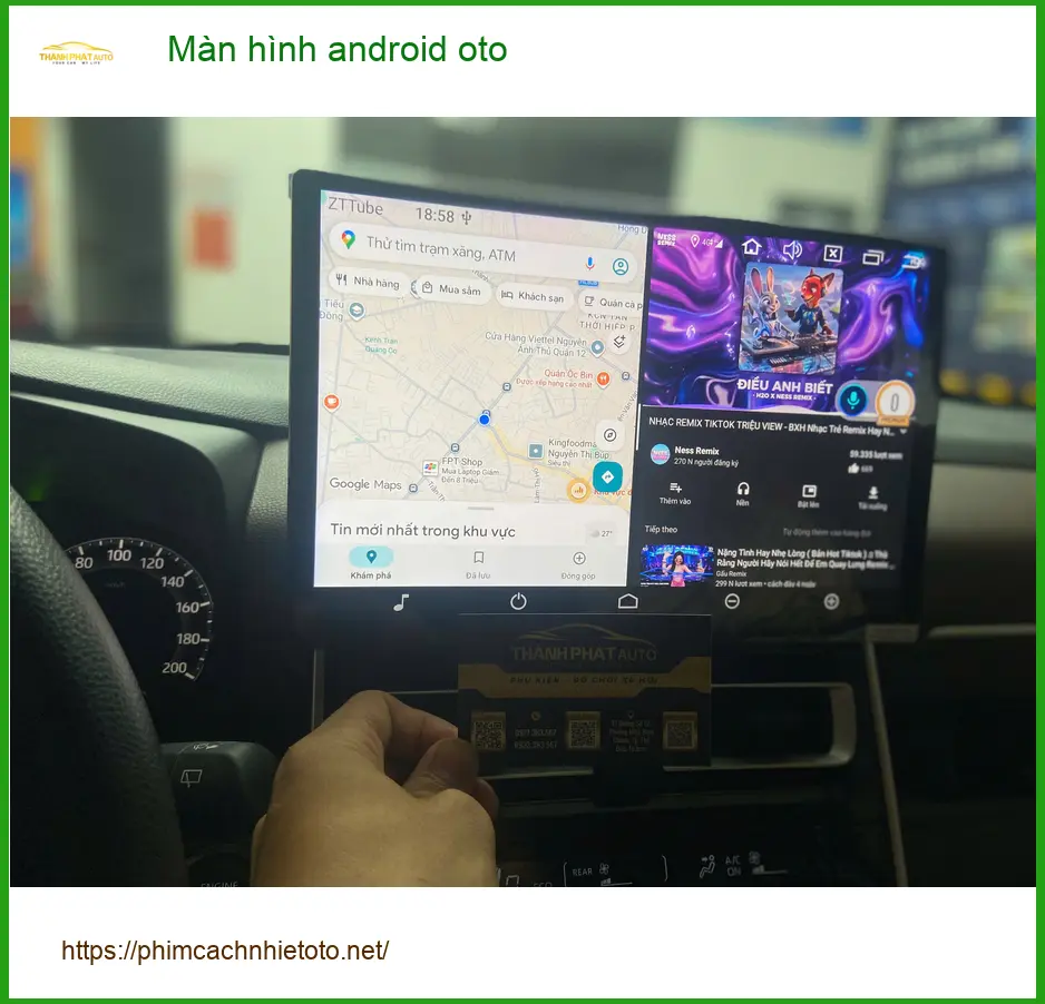 Chị Phương lắp màn hình android oto Suzuki Swift tại Quận 11 để nâng cấp tính năng giải trí ảnh thực tế 2
