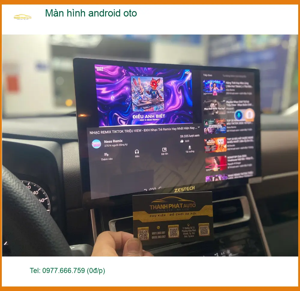 Anh Dũng lắp màn hình Android ô tô Toyota Vios tại Hóc Môn để giải trí. ảnh thực tế 2