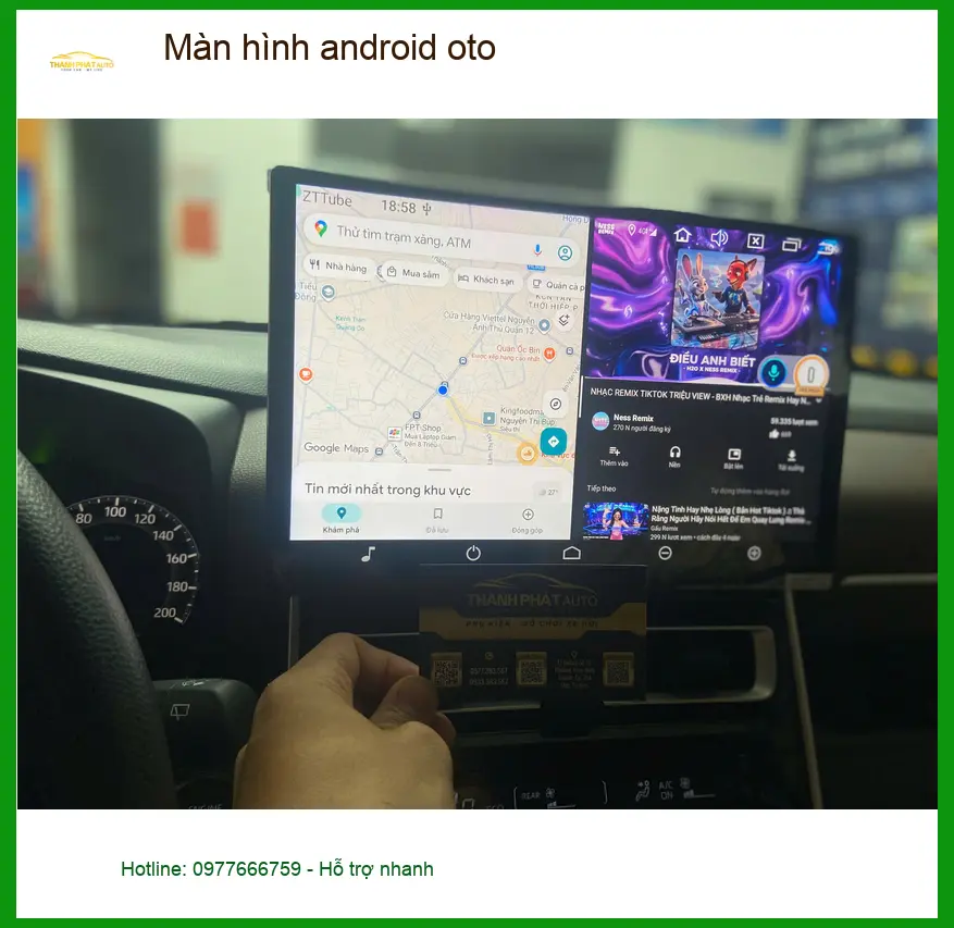 Anh Dũng lắp màn hình Android ô tô Toyota Vios tại Hóc Môn để giải trí. ảnh thực tế 3