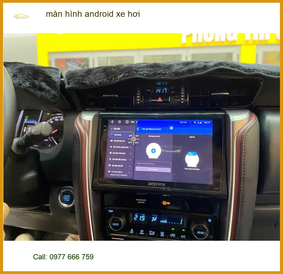 Chị Lan Anh nâng cấp màn hình Android xe hơi Hyundai Creta tại Bình Chánh ảnh thực tế 4